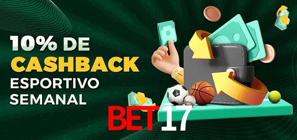 10% de bônus de cashback na Bet17